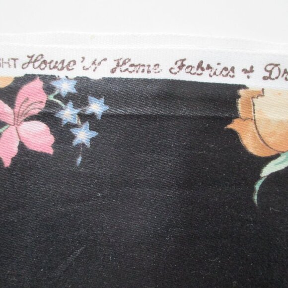4-1/3 yards 55" House Home Polished Cotton Chintz 1988 Rose Bouquets Ribbons - Picture 4 of 7